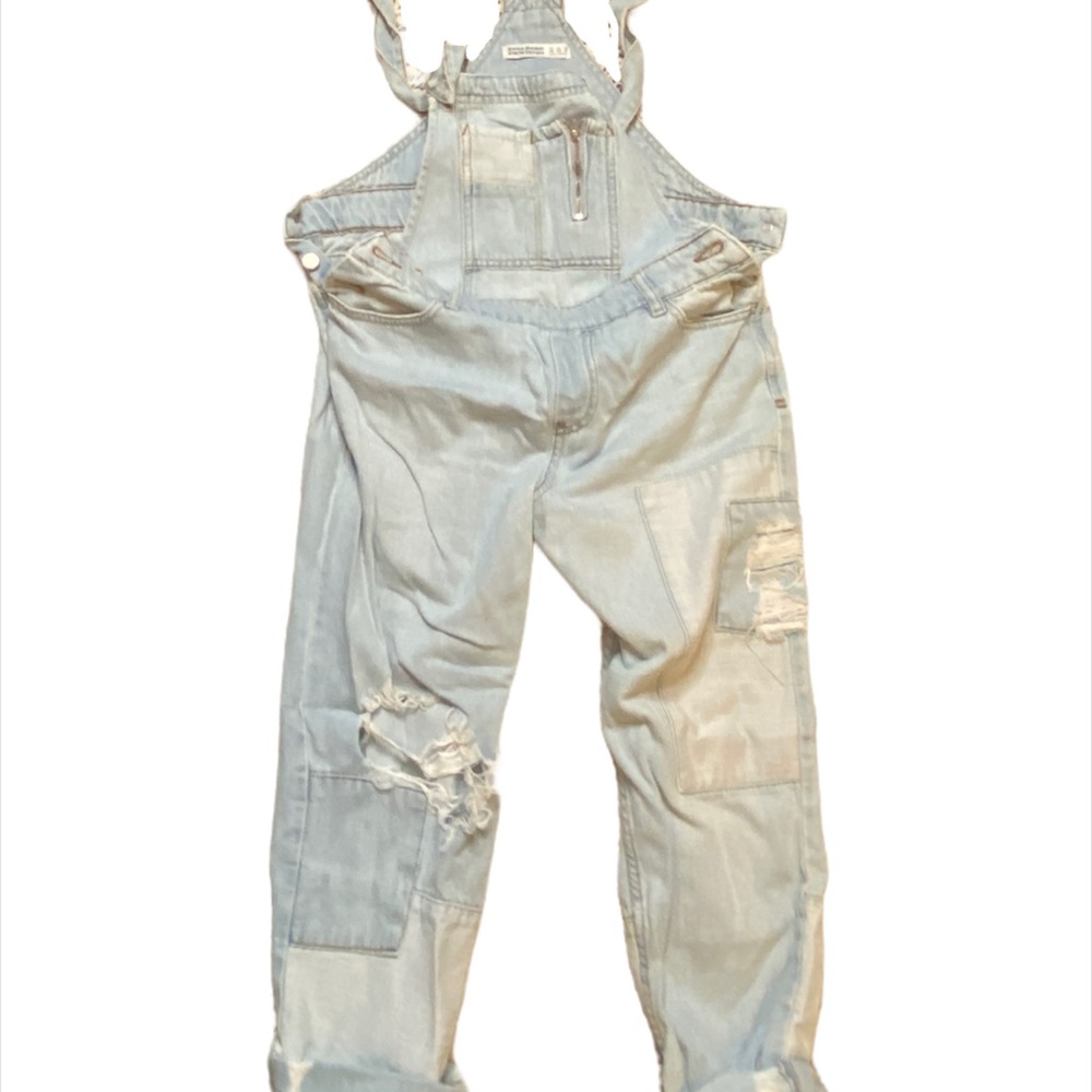 Zara Distressed Overalls